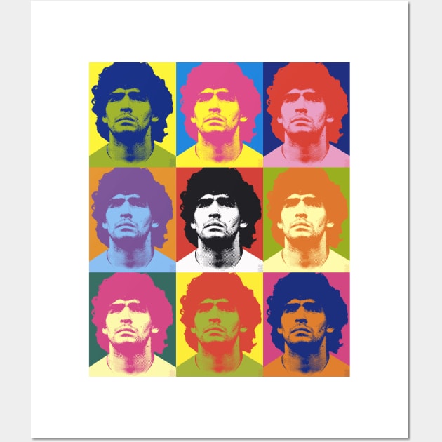 Warhol Maradona Wall Art by StripTees